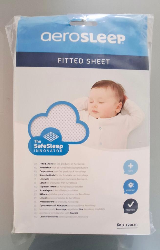 Hoeslaken matras Aerosleep 60x120, Kinderen en Baby's, Ophalen, Nieuw, Jongetje of Meisje, Hoeslaken of Sloop