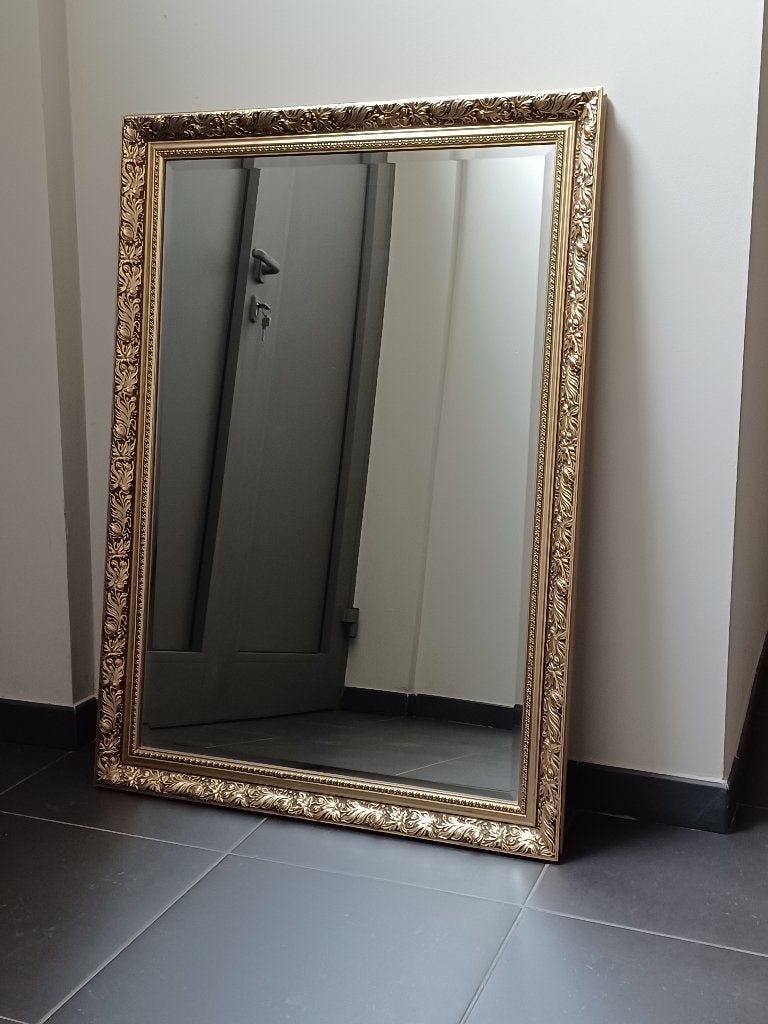 spiegel, Ophalen, 100 tot 150 cm, Zo goed als nieuw, Rechthoekig