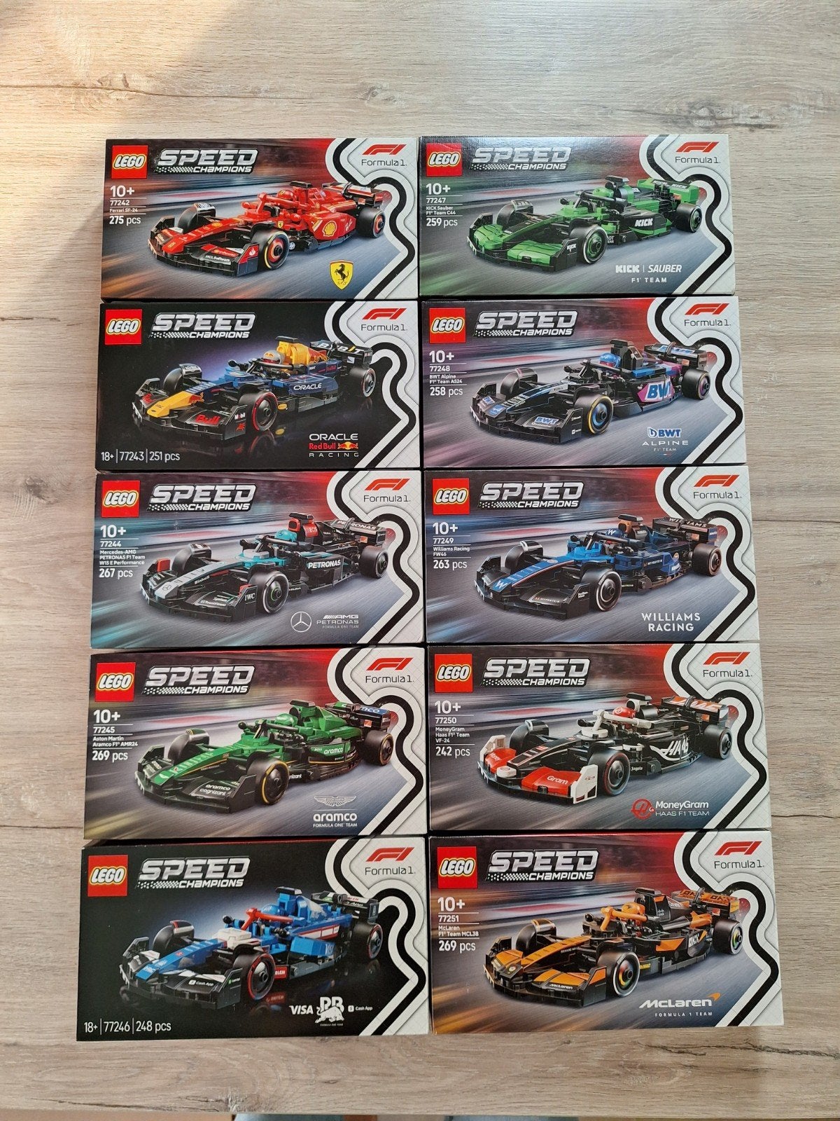 Lego Lot F1 speed champions 10, Lego, Nieuw, Complete set, Ongeopend/sealed