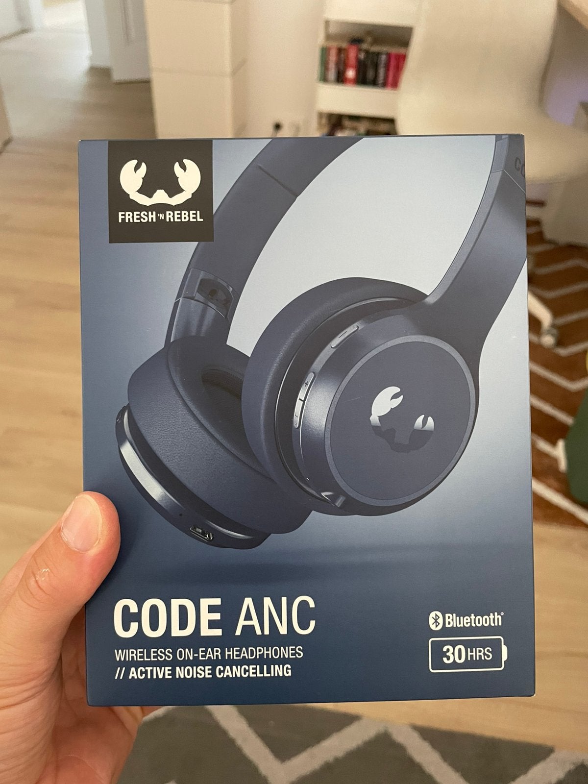 Hoofdtelefoon Fresh ‘N Rebel CODE Active Noise Cancelling, TV, Hi-fi & Vidéo, Casques audio, Enlèvement ou Envoi, Comme neuf, Bleu