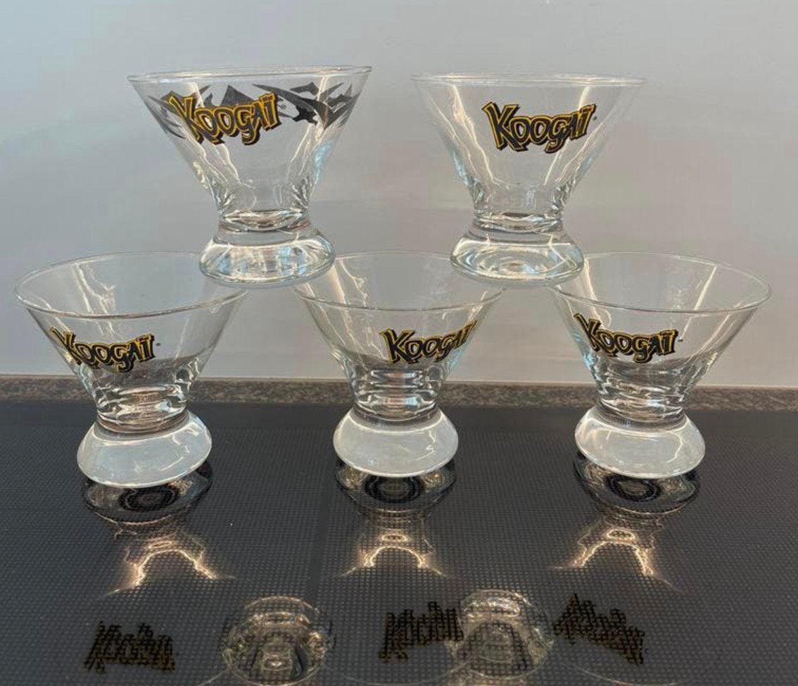 Unieke set van 5 vintage Koogai cocktailglazen!, Ophalen of Verzenden