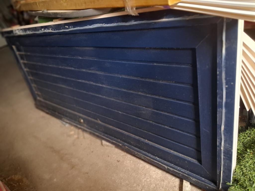 deur pvc met kader, Doe-het-zelf en Bouw, Ophalen, Kunststof, Gebruikt, 80 tot 100 cm