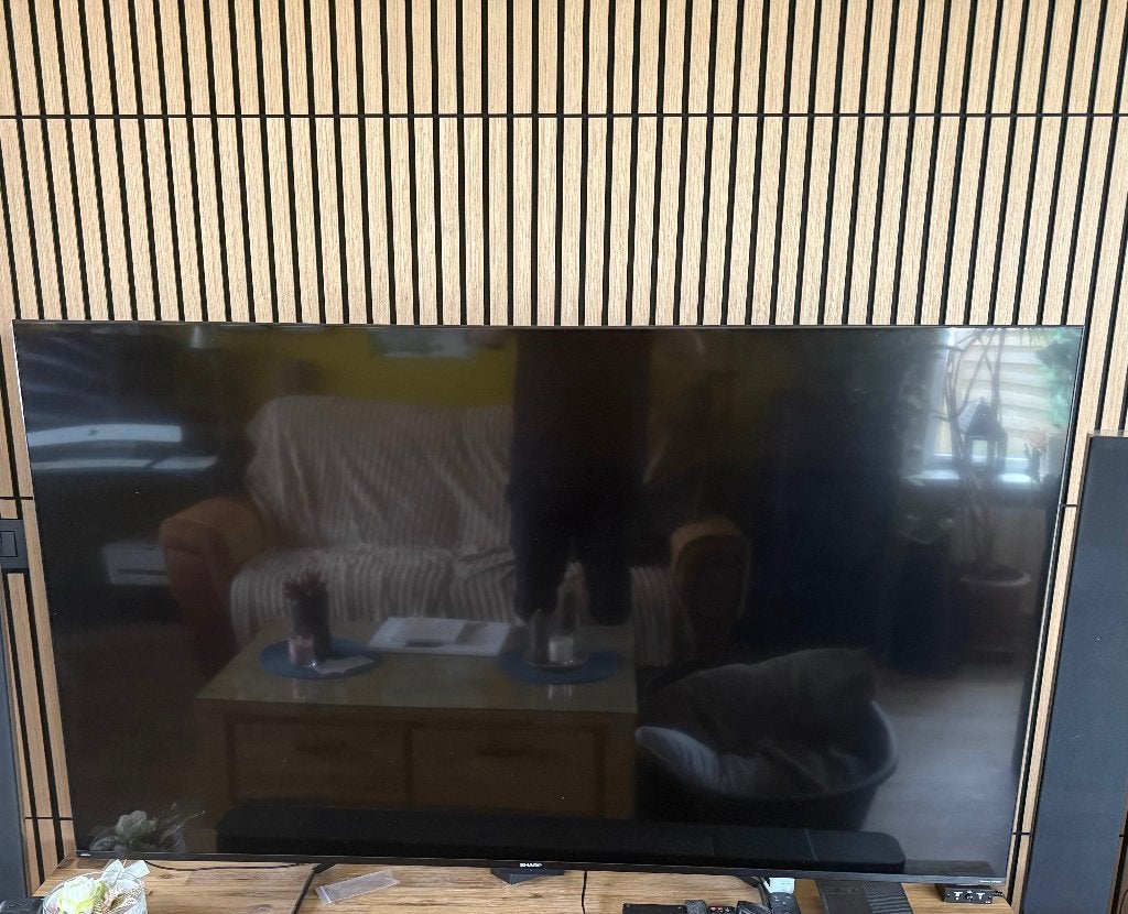 65″ 4K Ultra HD 144Hz QLED SHARP Google TV, Audio, Tv en Foto, Televisies, Ophalen, Sharp, Smart TV, Gebruikt