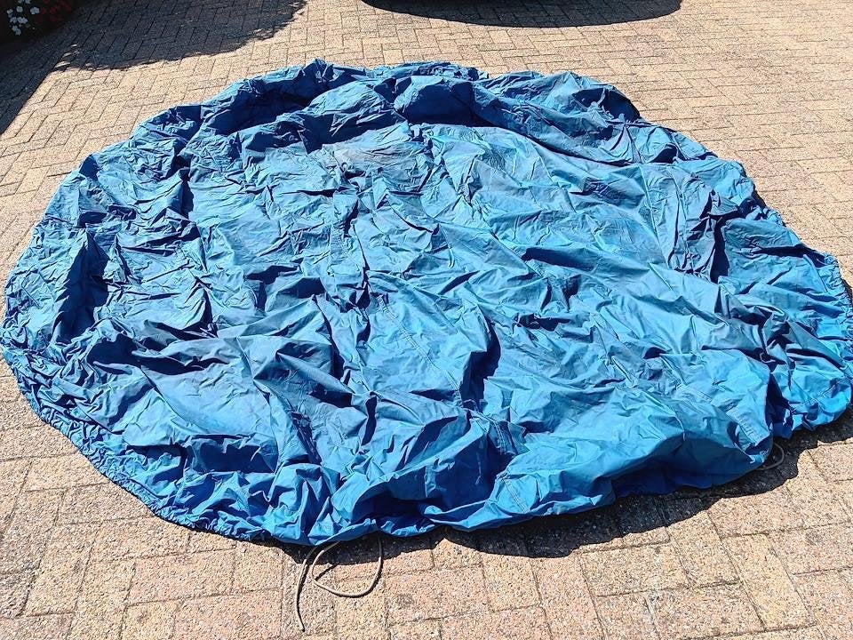 trampoline afdekzeil, Ophalen, Gebruikt
