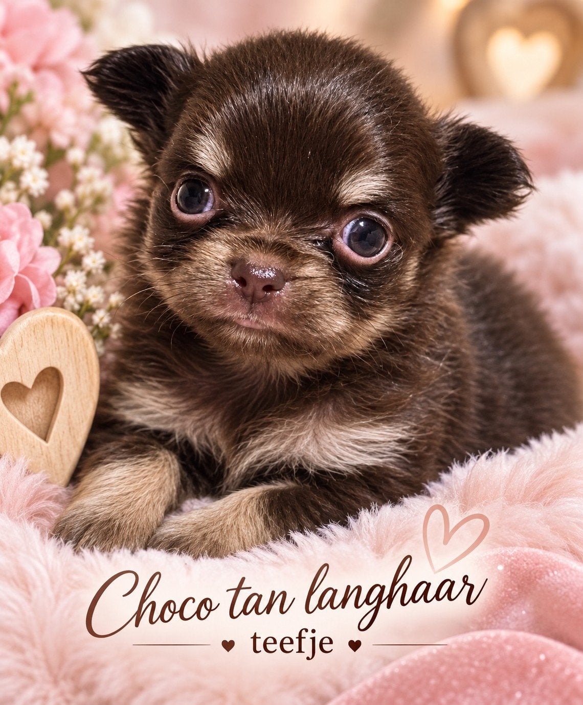 Prachtige langharige chihuahua pups, Dieren en Toebehoren, België, Fokker | Hobbymatig, CDV (hondenziekte), 8 tot 15 weken