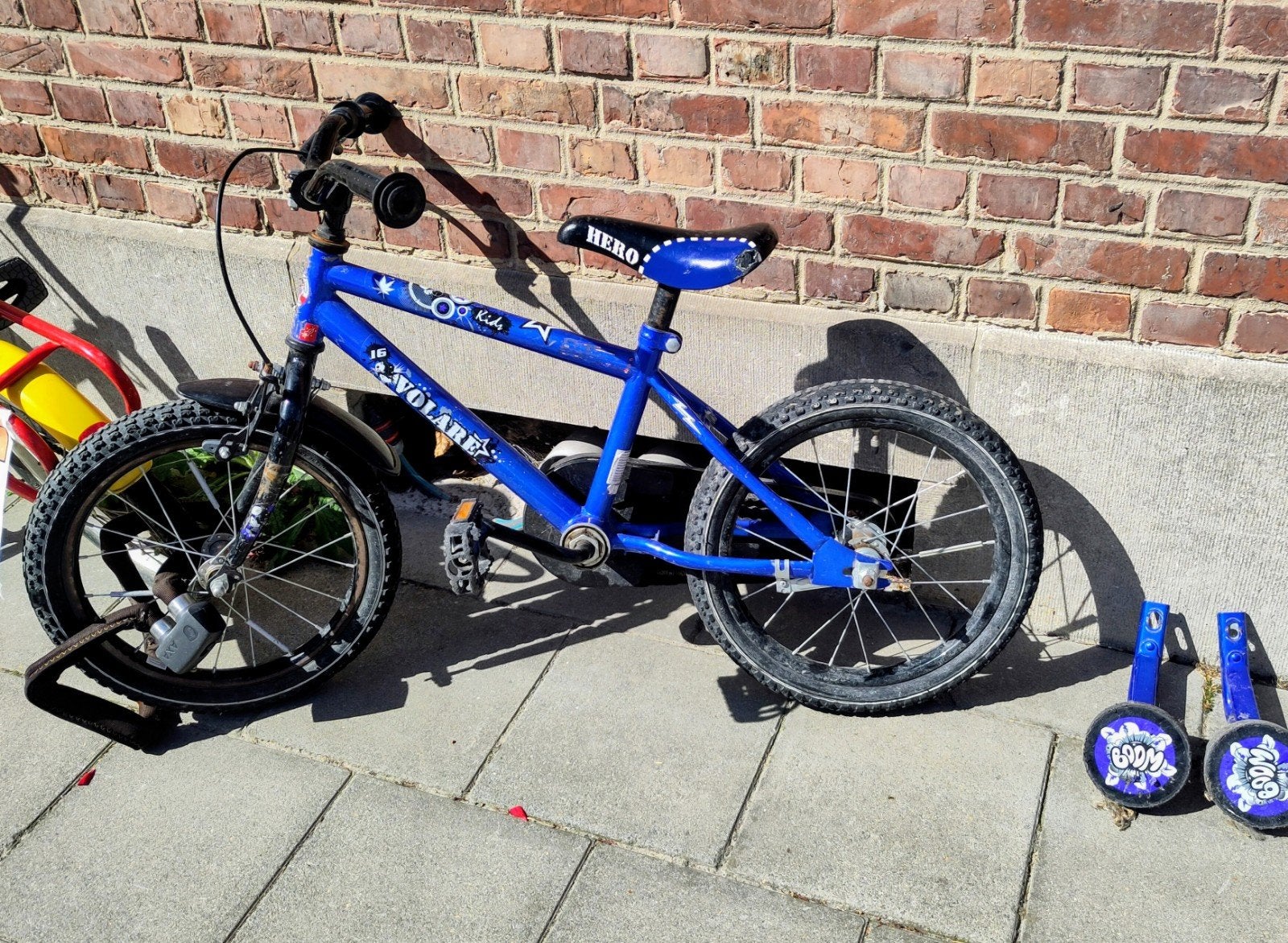 kinderfiets, Fietsen en Brommers, Ophalen, Terugtraprem, Zijwieltjes, 16 tot 20 inch