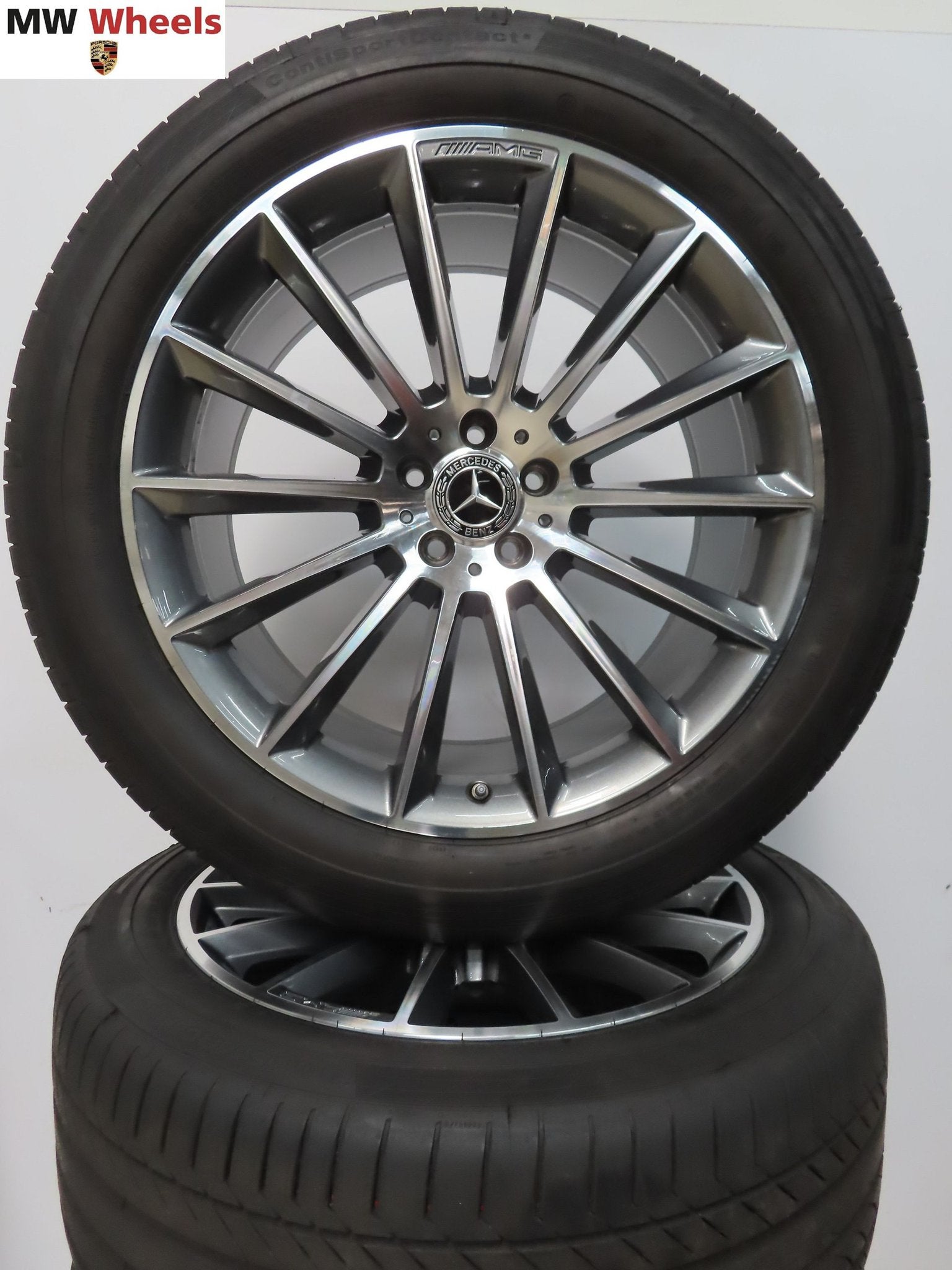Originele Mercedes GLE 21 inch velgen W167 AMG zomerbanden, Pneus et Jantes, -, 21 pouces, Utilisé