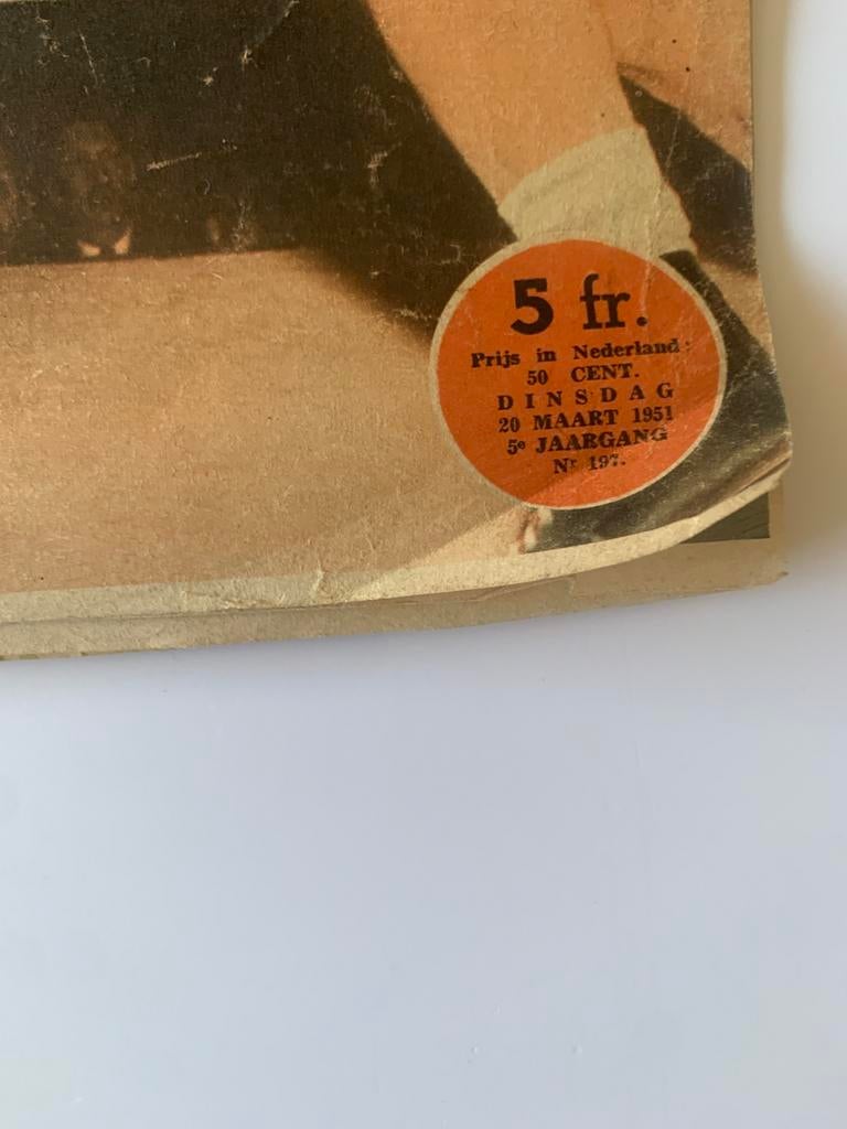 Vintage Sport Club weekblad 1951, Ophalen of Verzenden, Gebruikt