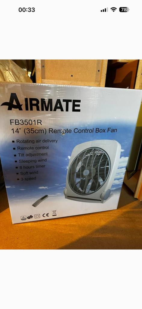 Ventilator nieuw, nooit gebruikt en in de doos, Elektronische apparatuur, Ophalen of Verzenden, Nieuw