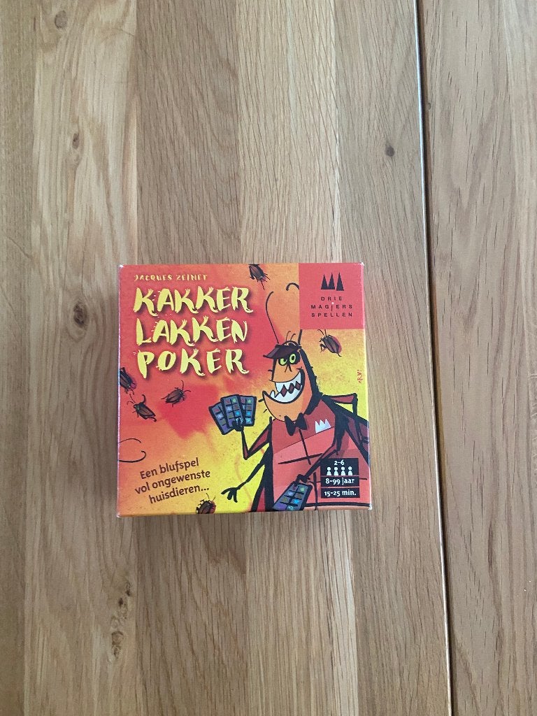Kakkerlakkenpoker - kaartspel, Hobby en Vrije tijd, Gezelschapsspellen | Kaartspellen, Vijf spelers of meer, Ophalen of Verzenden