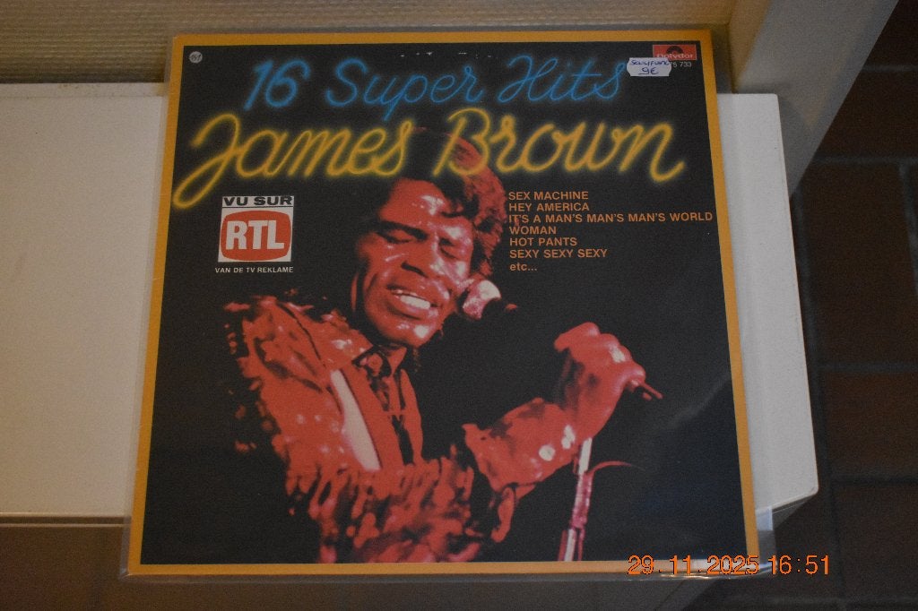 LP : James Brown - 16 Super Hits (Soul/Funk), CD & DVD, Vinyles | R&B & Soul, Housse de protection extérieure, Enlèvement ou Envoi