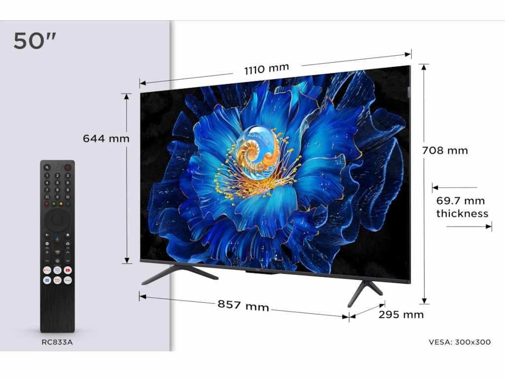 Nouveau Google TV 50" QD-LED TCL 50C6KS (2025)
4K, Neuf, Autres marques, QLED, Enlèvement ou Envoi
