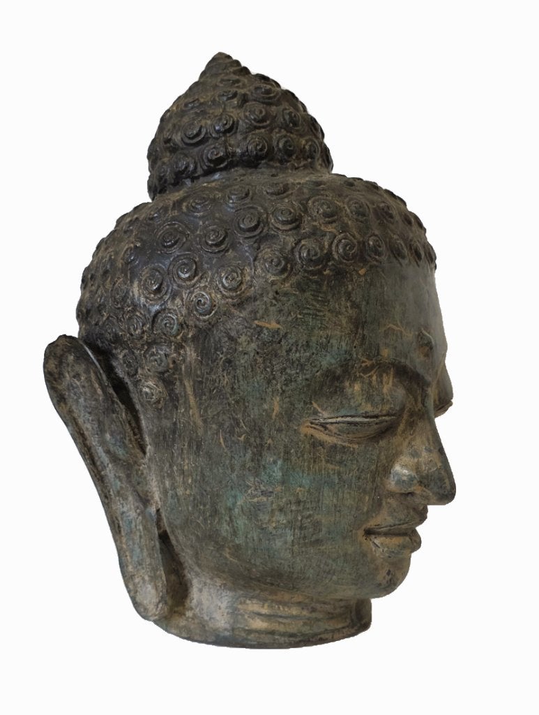 Grand Bouddha en bronze., Antiquités & Art, Curiosités & Brocante, Enlèvement ou Envoi
