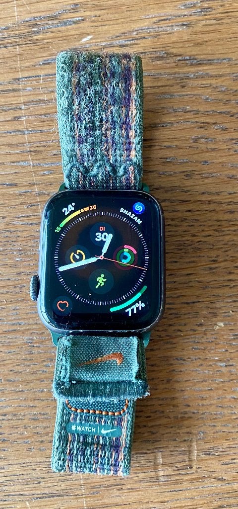Apple Watch Series 5 - 44mm (4 extra bandjes), Handtassen en Accessoires, Smartwatches, IOS, Ophalen of Verzenden, Waterdicht