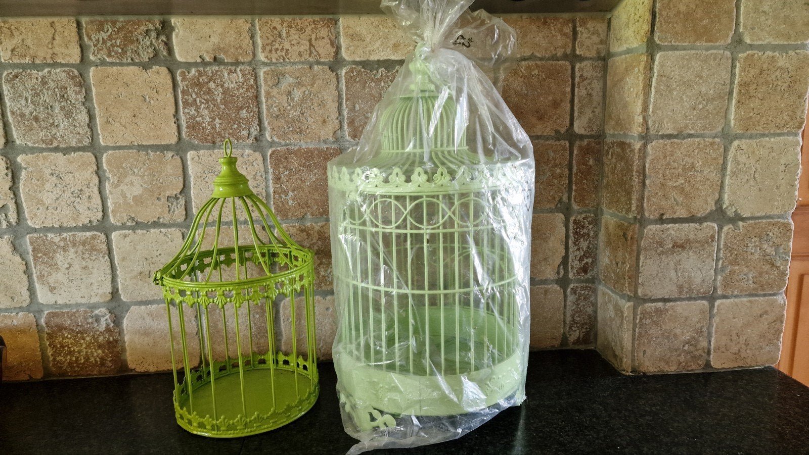 2 cages décoratives métallique verte, Animaux & Accessoires