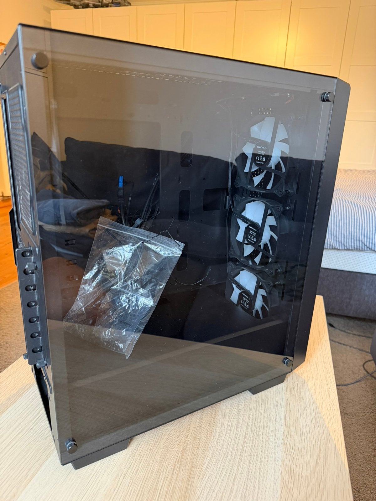 Deepcool cc560 v2 - mid-tower - zwart, Computers en Software, Computerbehuizingen, Ophalen, Zo goed als nieuw