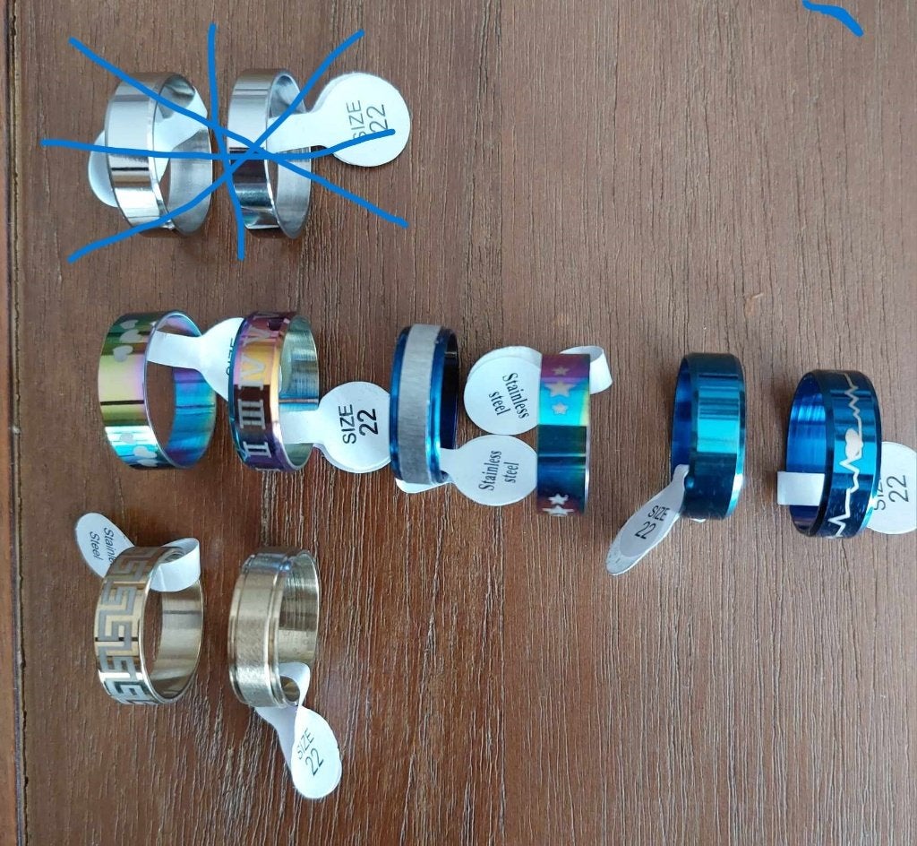 Ringen maat 22, Handtassen en Accessoires, Ophalen of Verzenden, Nieuw, Overige materialen, Dame of Heer