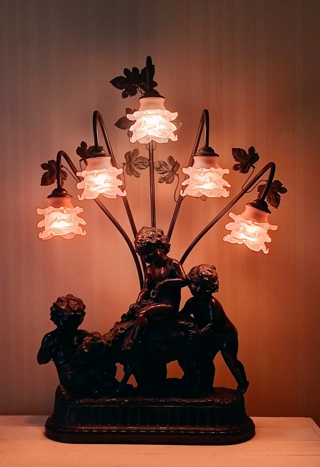 antieke lamp., Ophalen