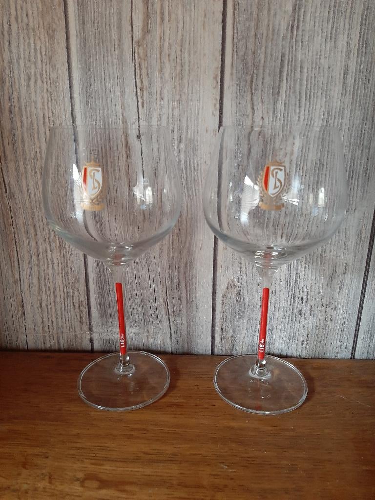 2 VERRES BALLONS DU STANDARD, Enlèvement ou Envoi, Neuf, Verre à bière