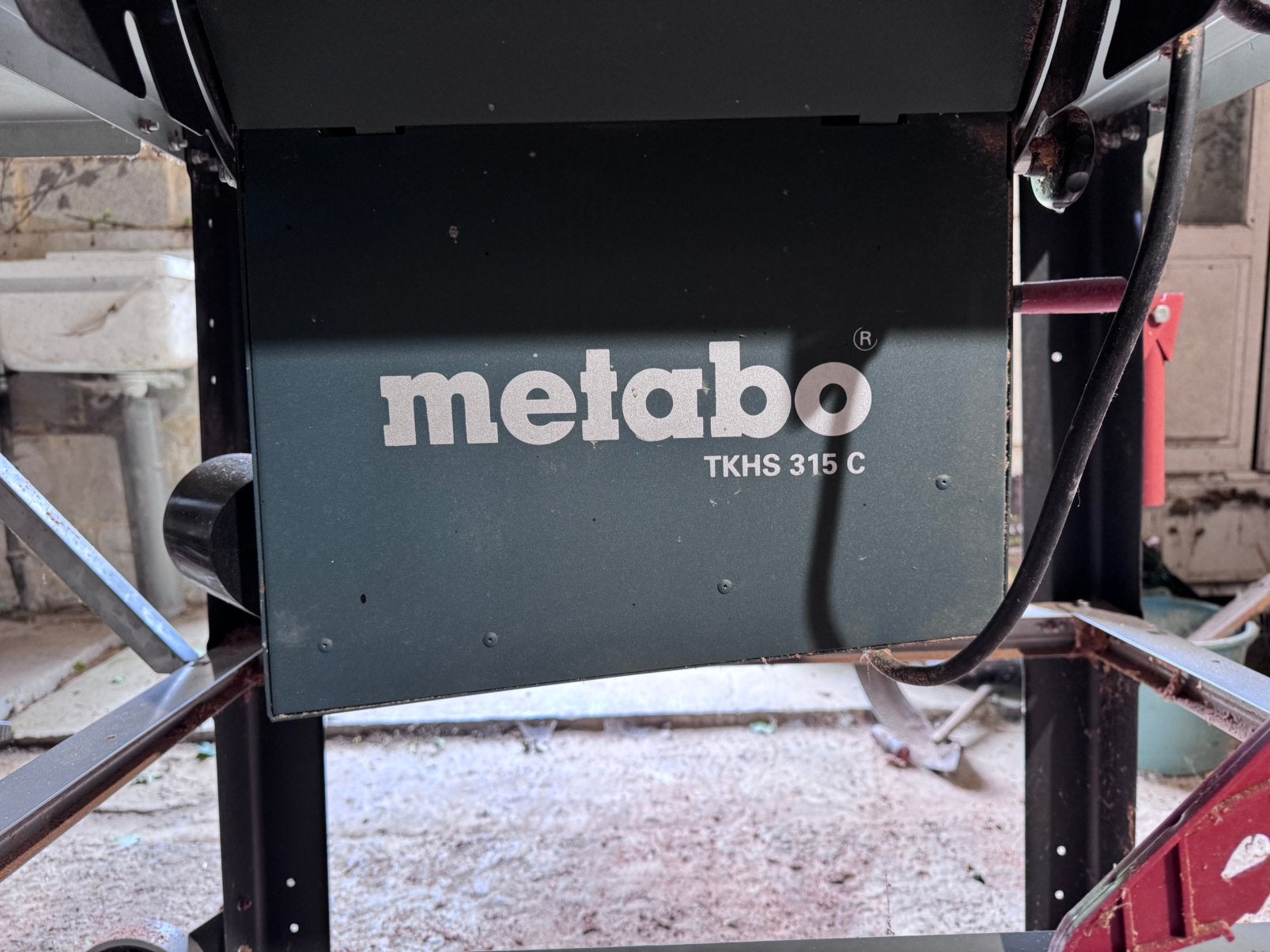 Metabo tafelzaag in goede staat + extra zaagblad, Ophalen, Gebruikt, 1200 watt of meer