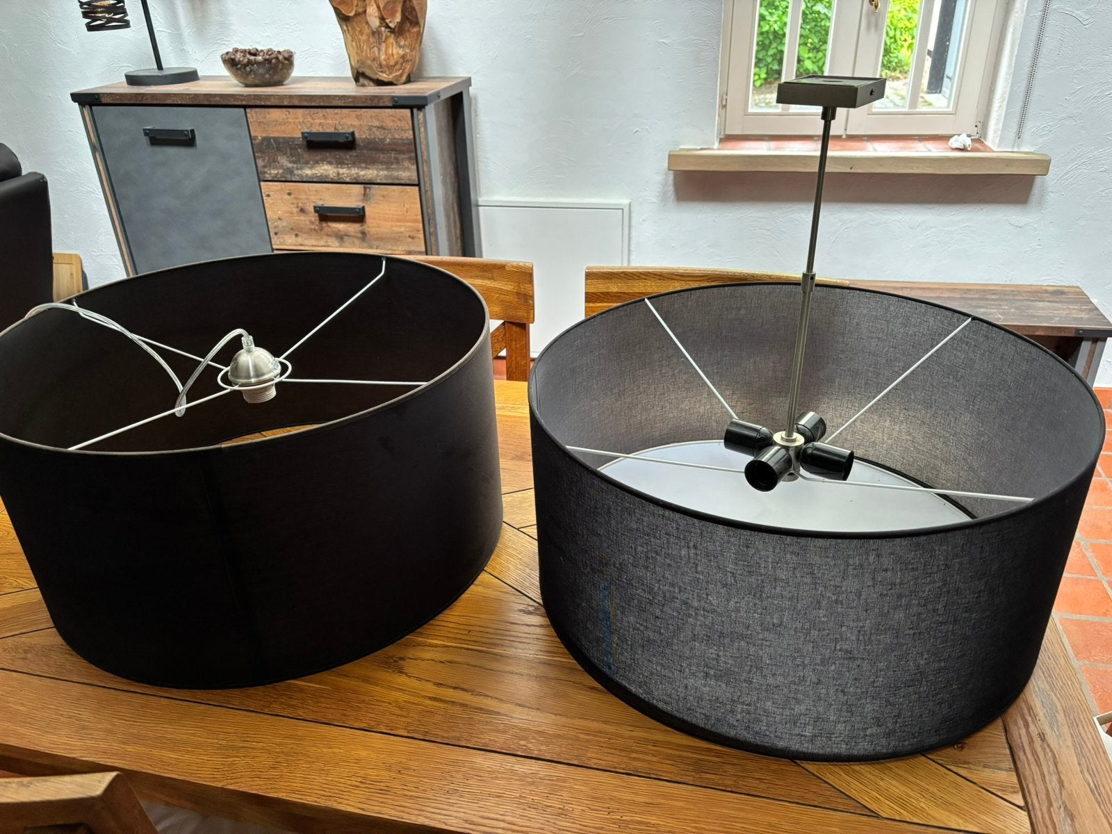 2 Hanglampen, Ophalen, Zo goed als nieuw, Hanglamp