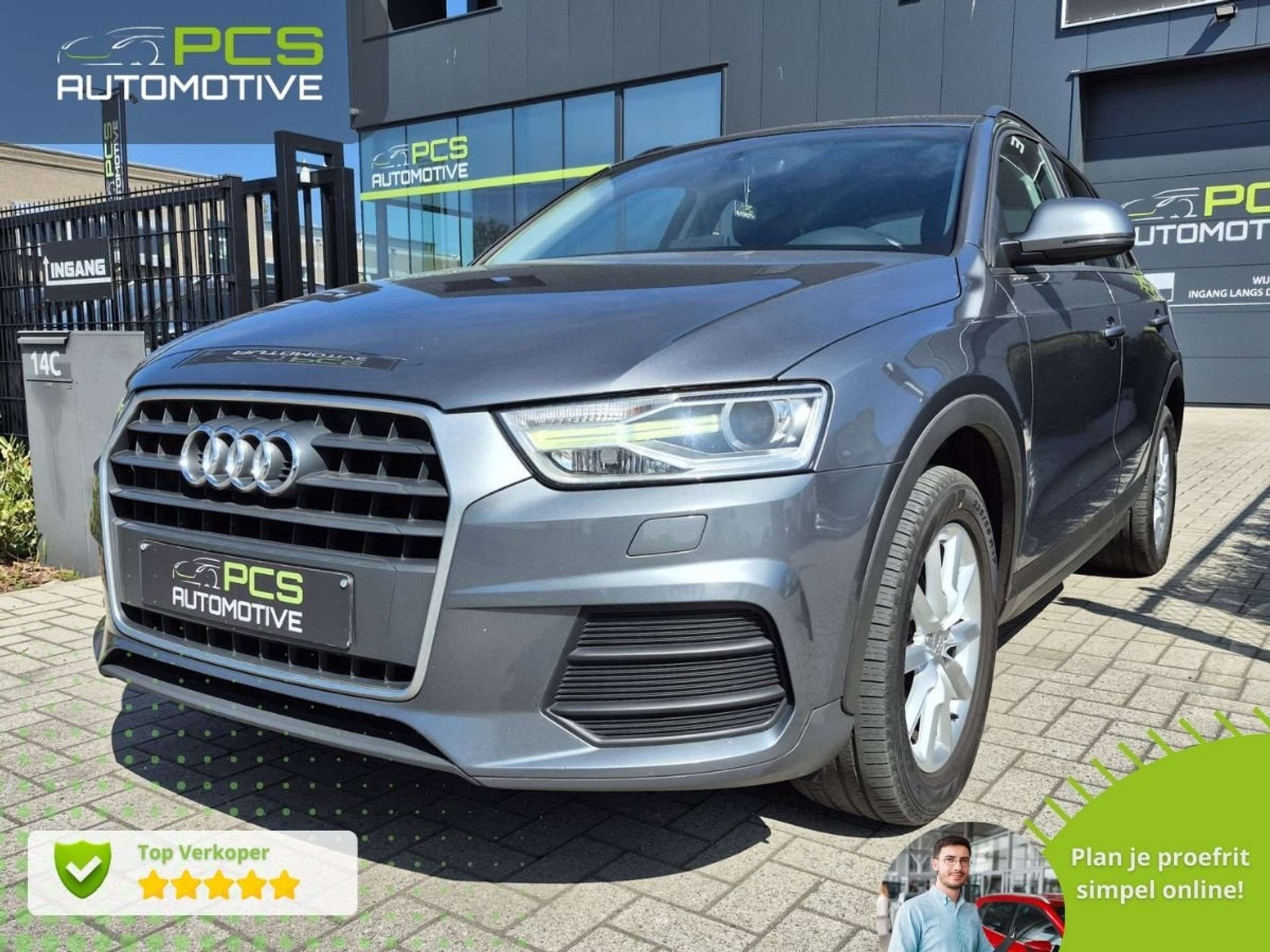 Audi Q3 2.0 Diesel / Automaat / 150.000 km / 12 mnd Waarborg, Argent ou Gris, Achat, 1968 cm³, Entretenue par le concessionnaire