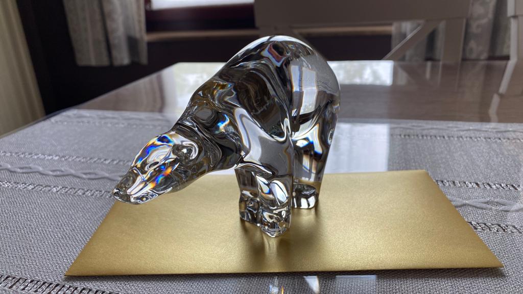 Vintage Crystal Baccarat ijsbeer, Verzamelen, Porselein, Kristal en Bestek, Ophalen, Nieuw