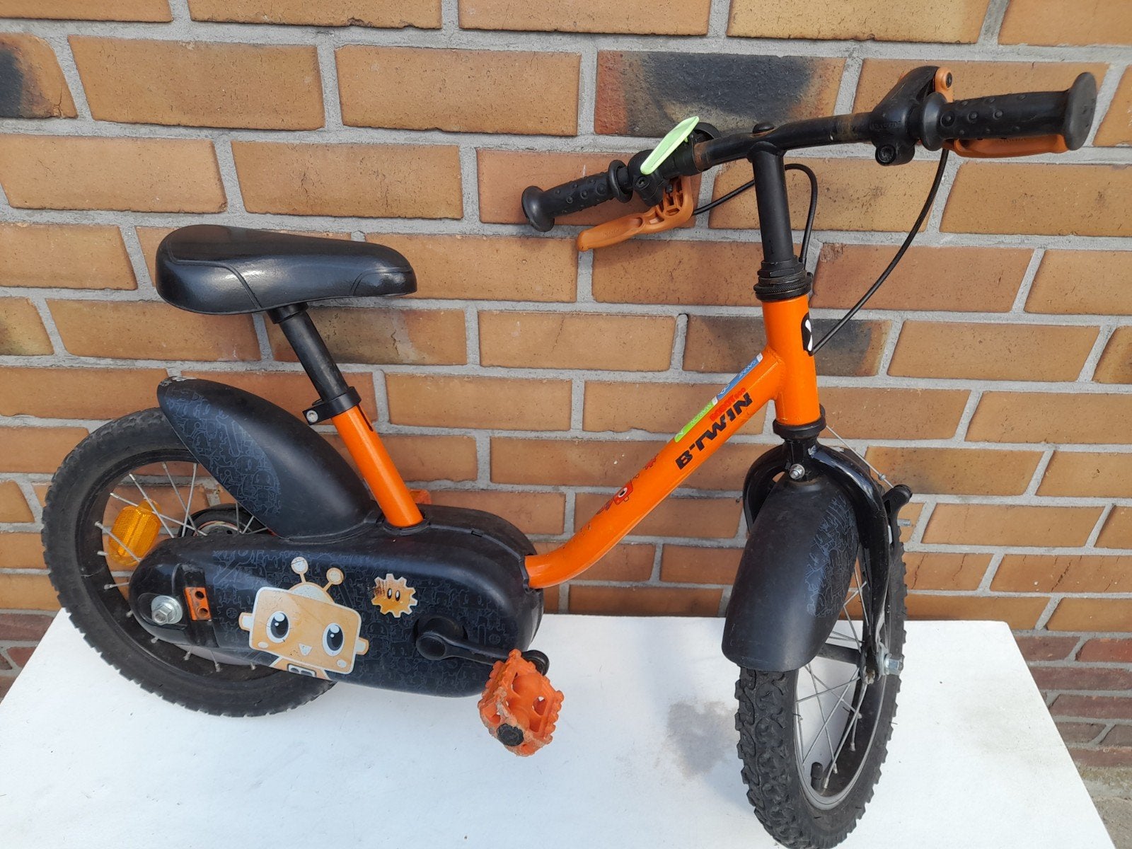 kinderfiets Btwin Robot500, Ophalen