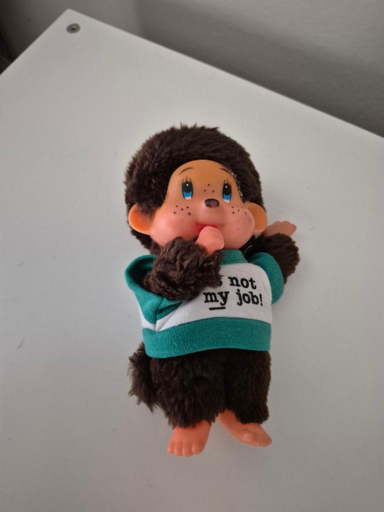 Monchichi vintage popje goede staat, Enlèvement ou Envoi