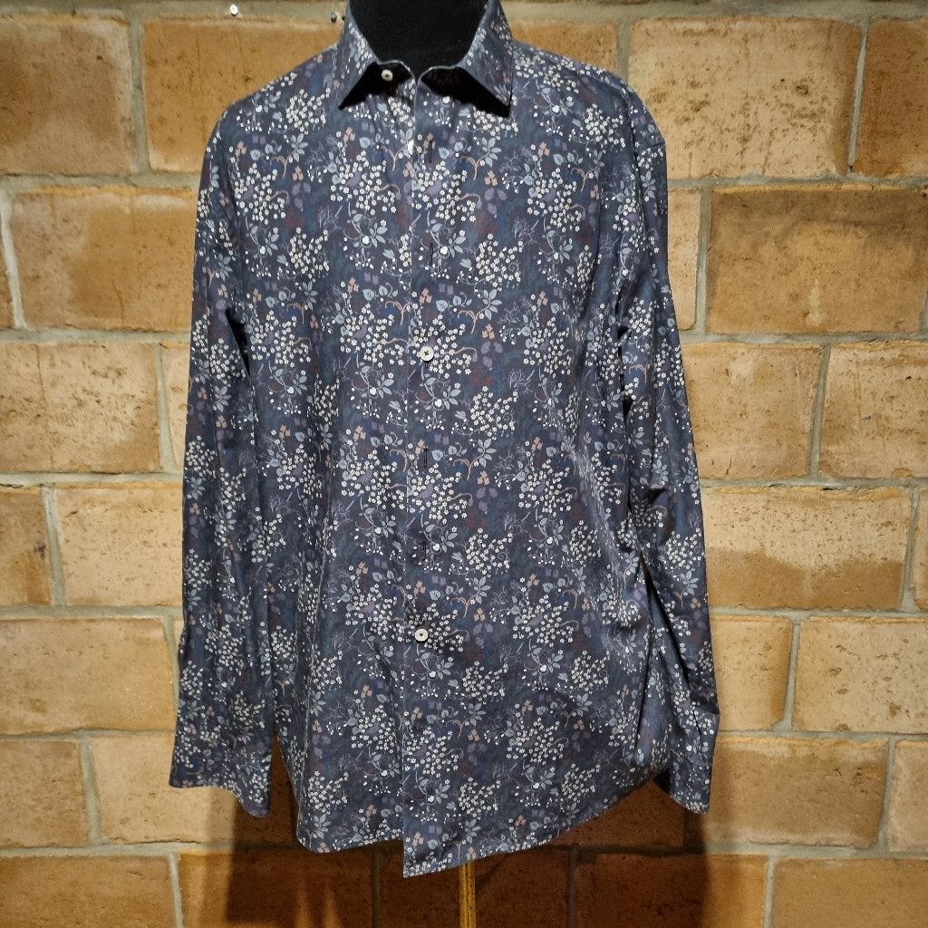 Chemise homme fleurie, Enlèvement ou Envoi, Gris