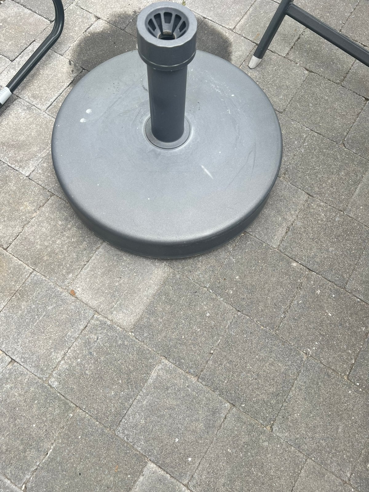 Parasol voet, Ophalen, Gebruikt