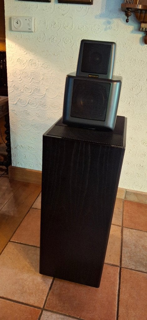 KEF 107 Reference luidsprekers met KUBE, TV, Hi-fi & Vidéo, Enceintes, Enlèvement, Comme neuf, Enceintes stéréo, KEF