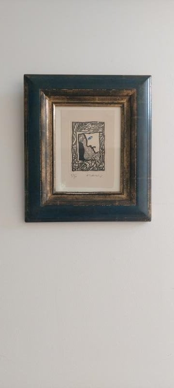 Alechinsky: “Profil” (1998); gravure, getekend en genummerd, Antiek en Kunst, Ophalen of Verzenden, Gravure, Genummerd