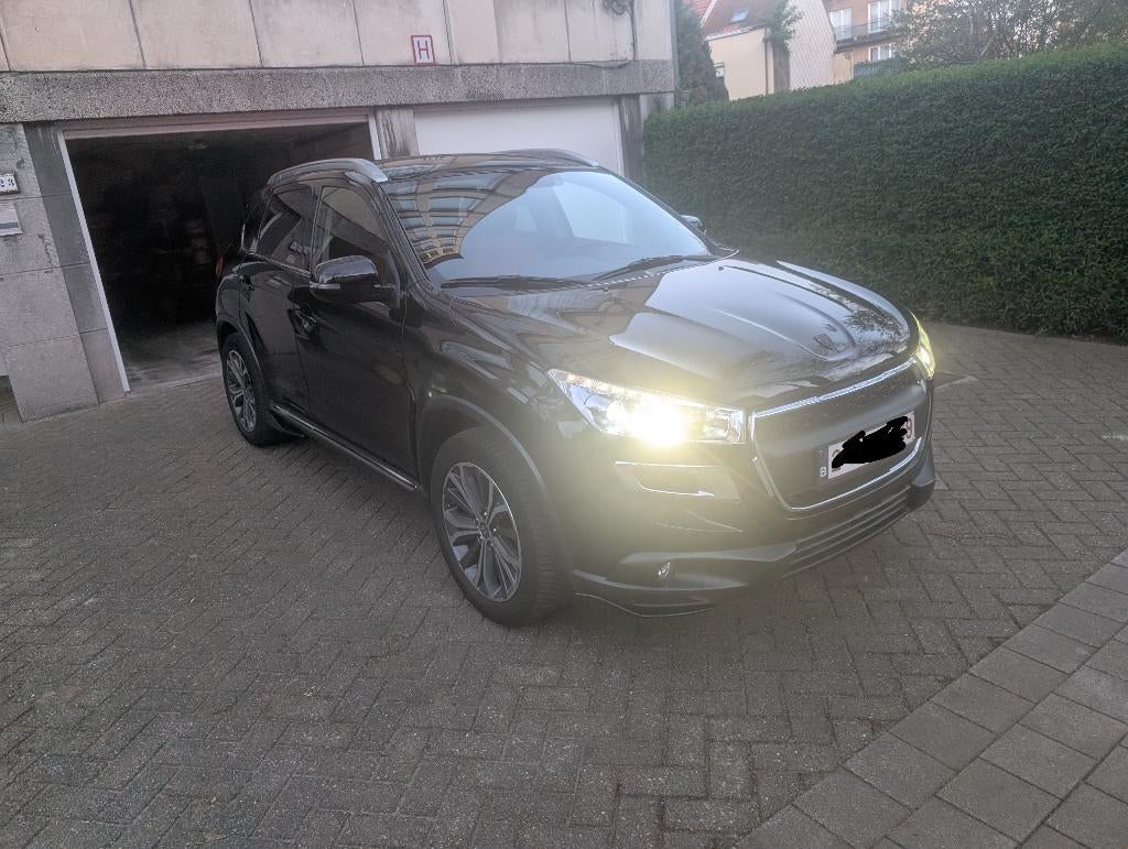 Peugeot 4008 HDI FAP 115 Stop & Start Allure 4×4, Auto's, Peugeot, 1590 cc, Zwart, Leder, Particulier