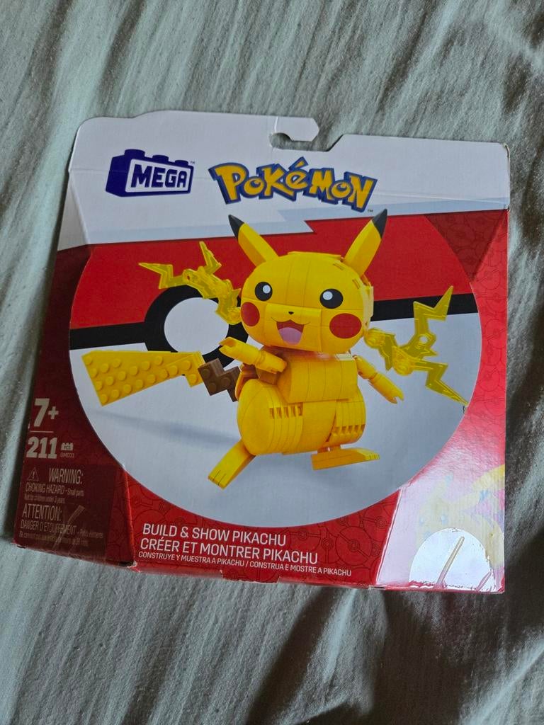 Mega Construx Pokémon Pikachu, 211 pièces, Ophalen