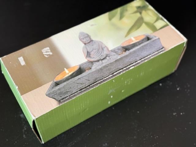 decoratie kaars, Overige materialen, Nieuw, Ophalen of Verzenden, Grijs