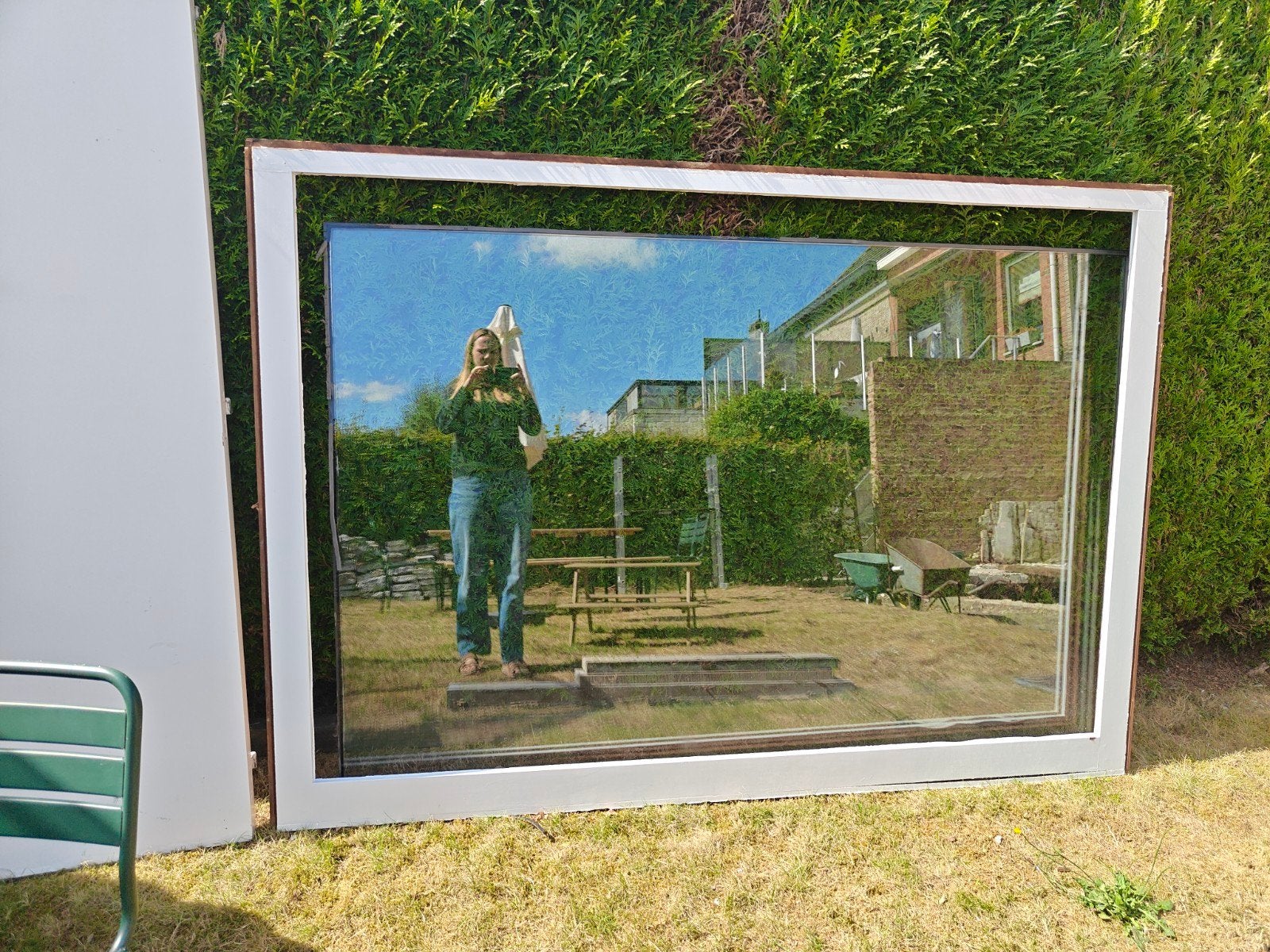 Raam - glas gratis, Doe-het-zelf en Bouw, Ophalen, Gevelraam of Ruit, Gebruikt, 120 tot 160 cm