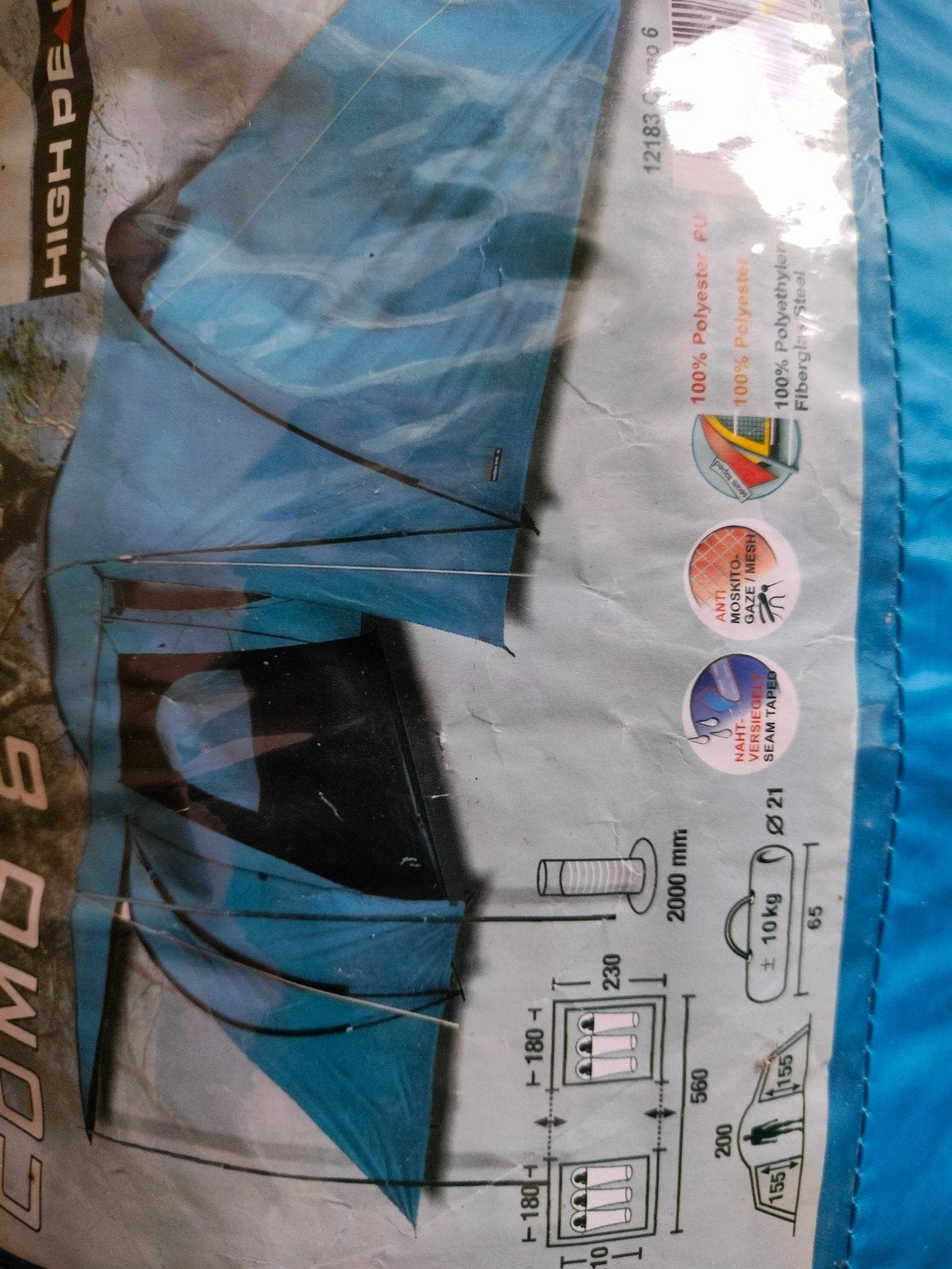 Tent voor 6 personen. 5.6x2.3m., Enlèvement