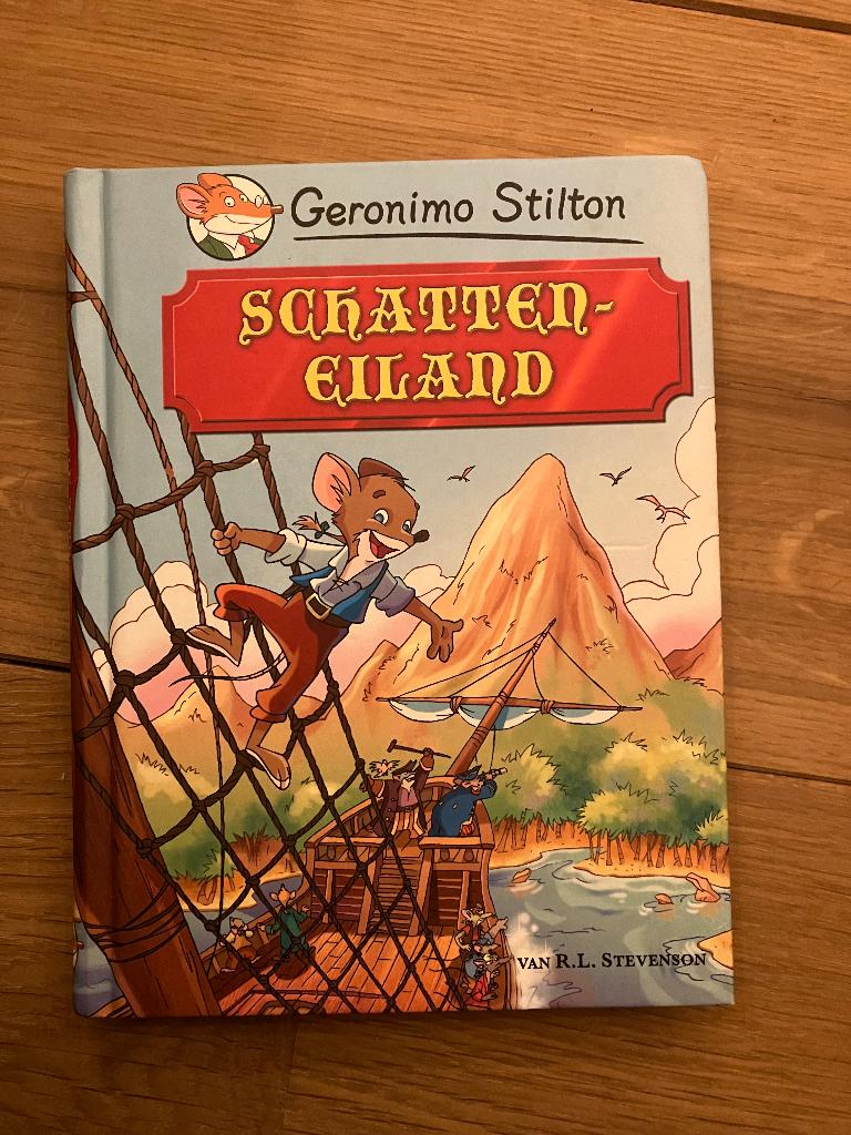 Geronimo Stilton - Schatteneiland, Ophalen of Verzenden, Zo goed als nieuw, Geronimo Stilton, Fictie algemeen