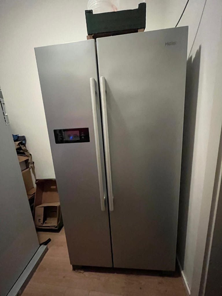 Réfrigérateur-congélateur Haier de style américain, Classe énergétique A ou plus économe, 160 cm ou plus, Comme neuf, Enlèvement