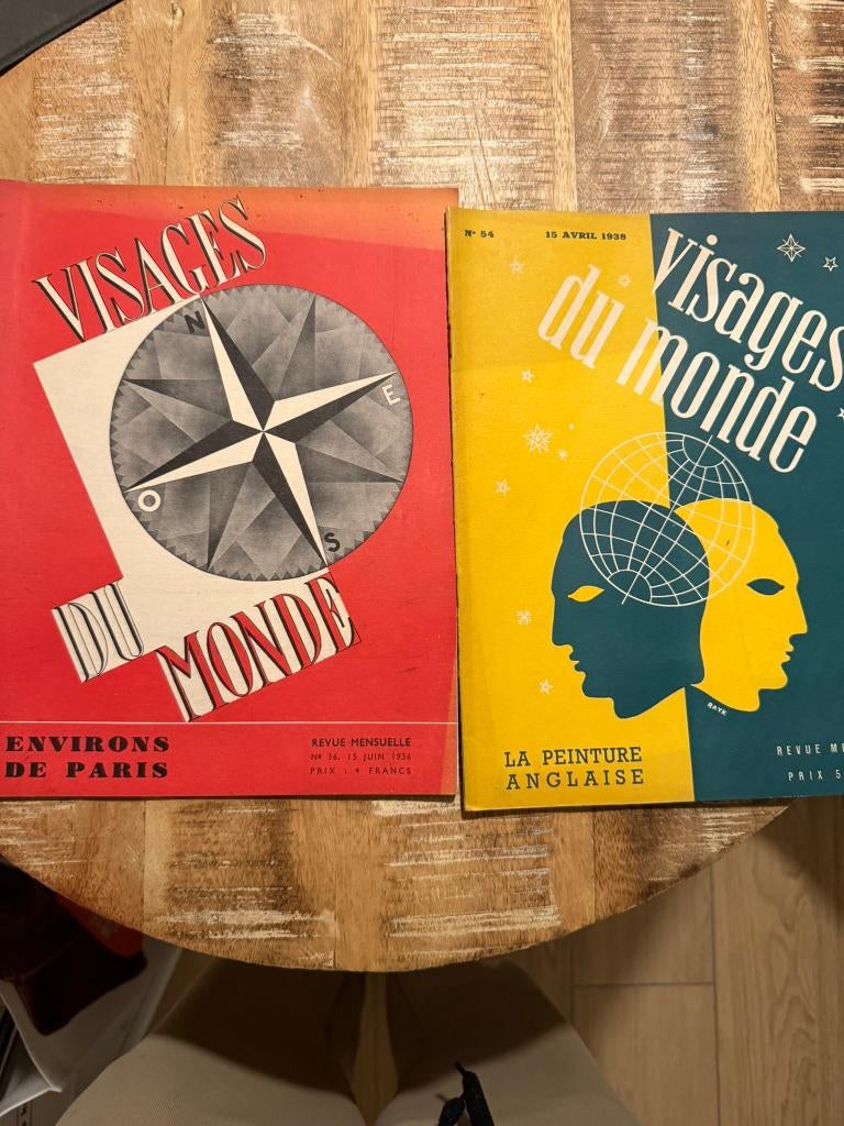 vintage magazine Visages du Monde (jaren '30), Boeken, Tijdschriften en Kranten, Gelezen, Wetenschap en Natuur, Ophalen of Verzenden