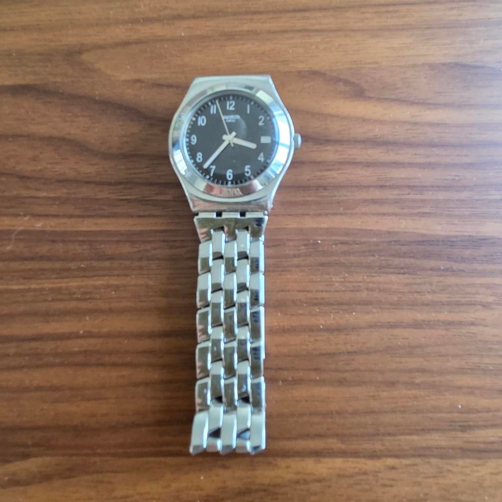 Swatch irony horloge - stainless steel, Ophalen of Verzenden, Swatch