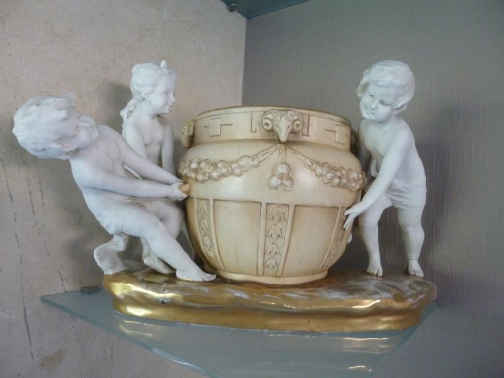 prachtige royal dux art-nouveau :  groep drie kinderen, Antiek en Kunst, Ophalen of Verzenden