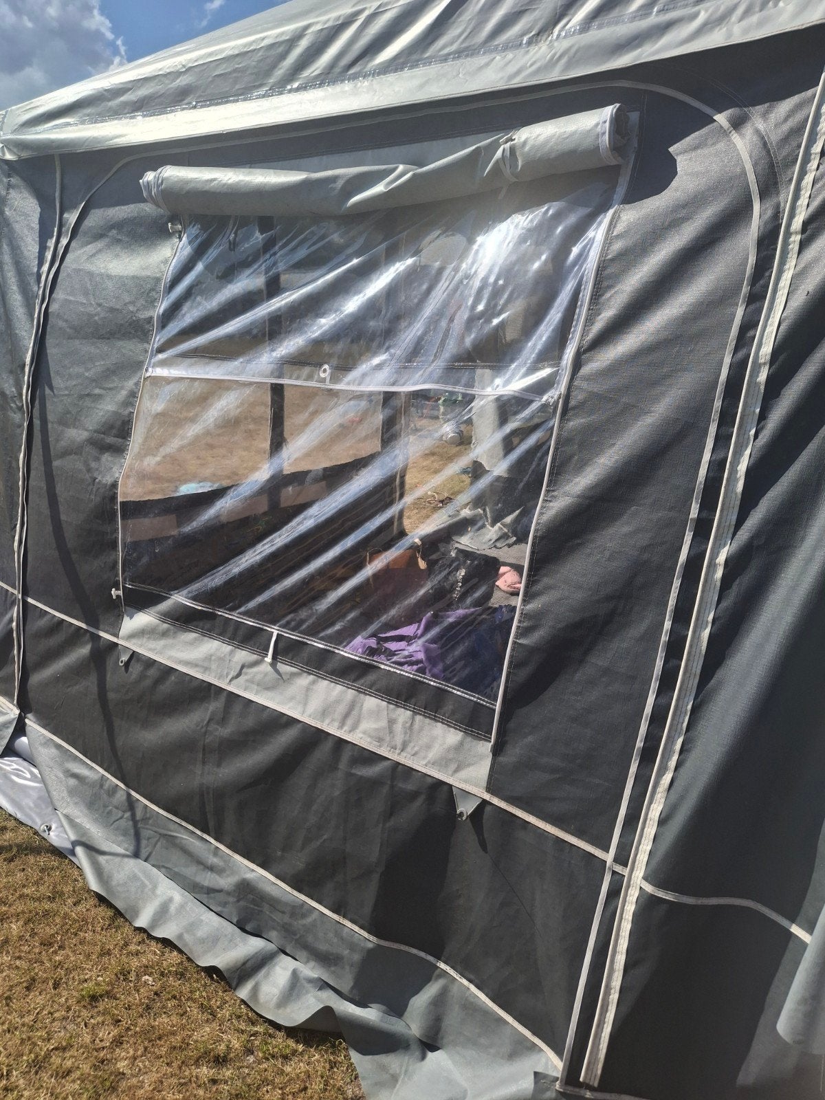 dorema voortent 4 seizoenen maat 10 ibiza de luxe, Caravanes & Camping, Auvents, Enlèvement, Utilisé, Dorema