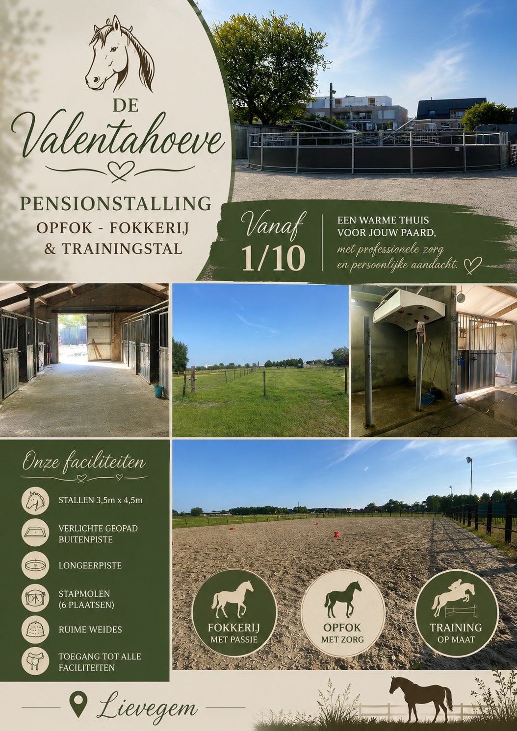 Vanaf 1 oktober, pensionstalling  regio Waarschoot, Élevage