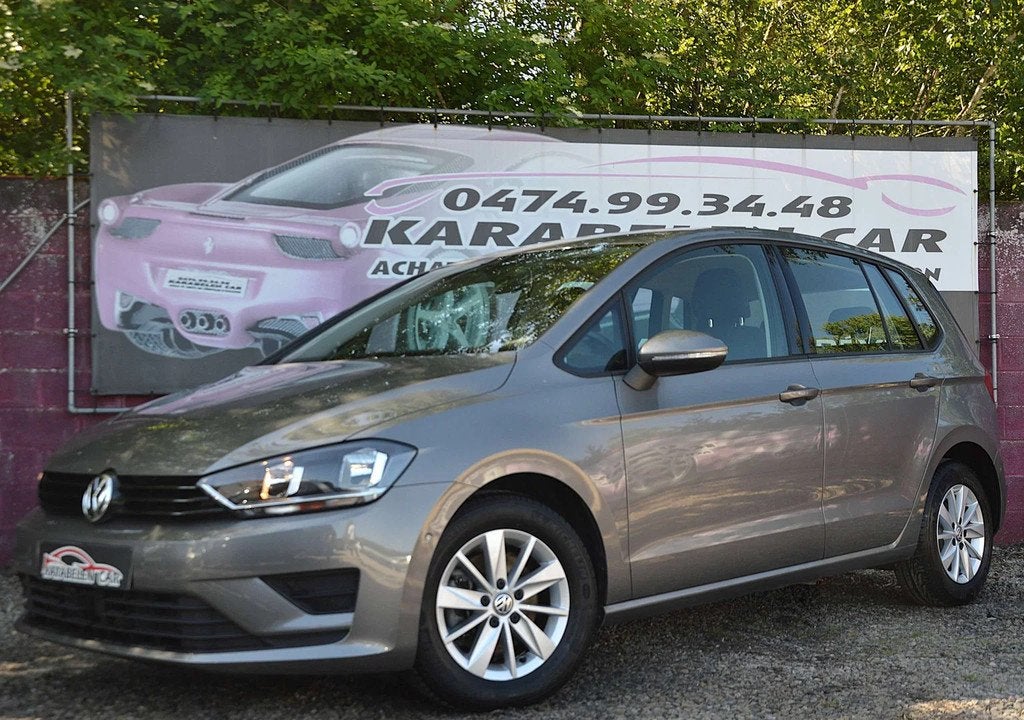 Volkswagen Golf Sportsvan 1.4TSI Highline DSG SENS AV/AR CLI, Autos, 1395 cm³, Argent ou Gris, Achat, Euro 6