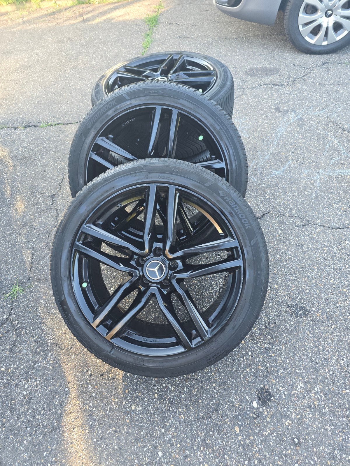 4 banden en velgen   mercedes glc  of audi  q5, Auto-onderdelen, Ophalen of Verzenden, Band(en)
