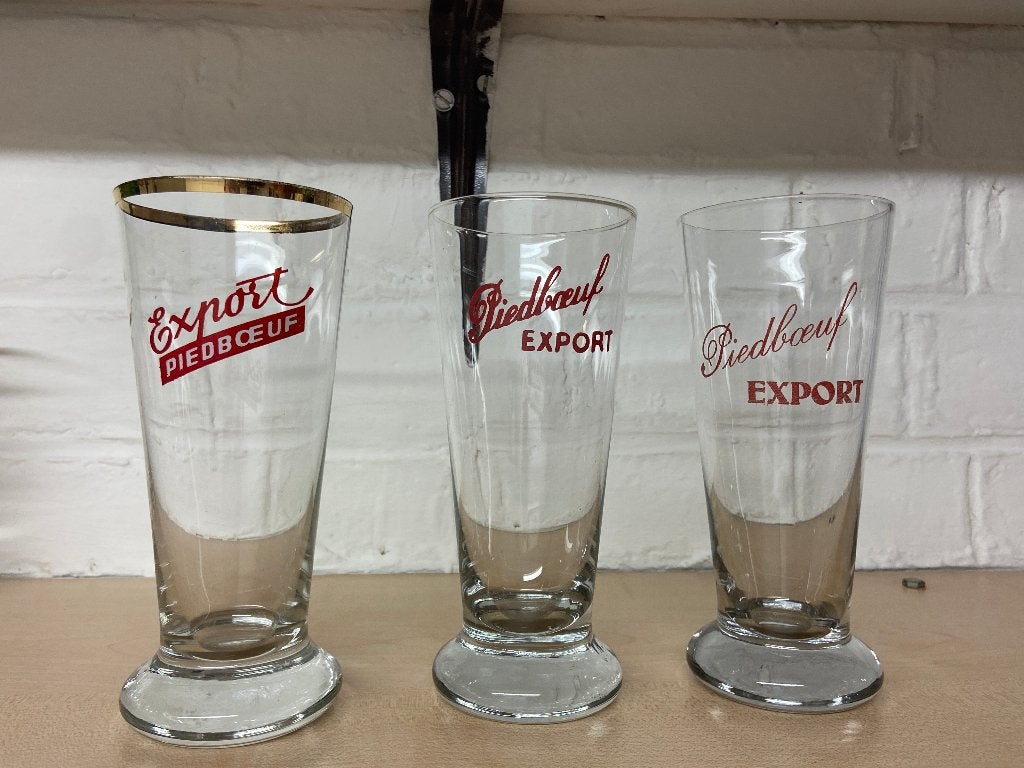 PIEDBOEUF( Jupiler ) - verres Export, Collections, Enlèvement, Comme neuf, Verre ou Verres, Jupiler