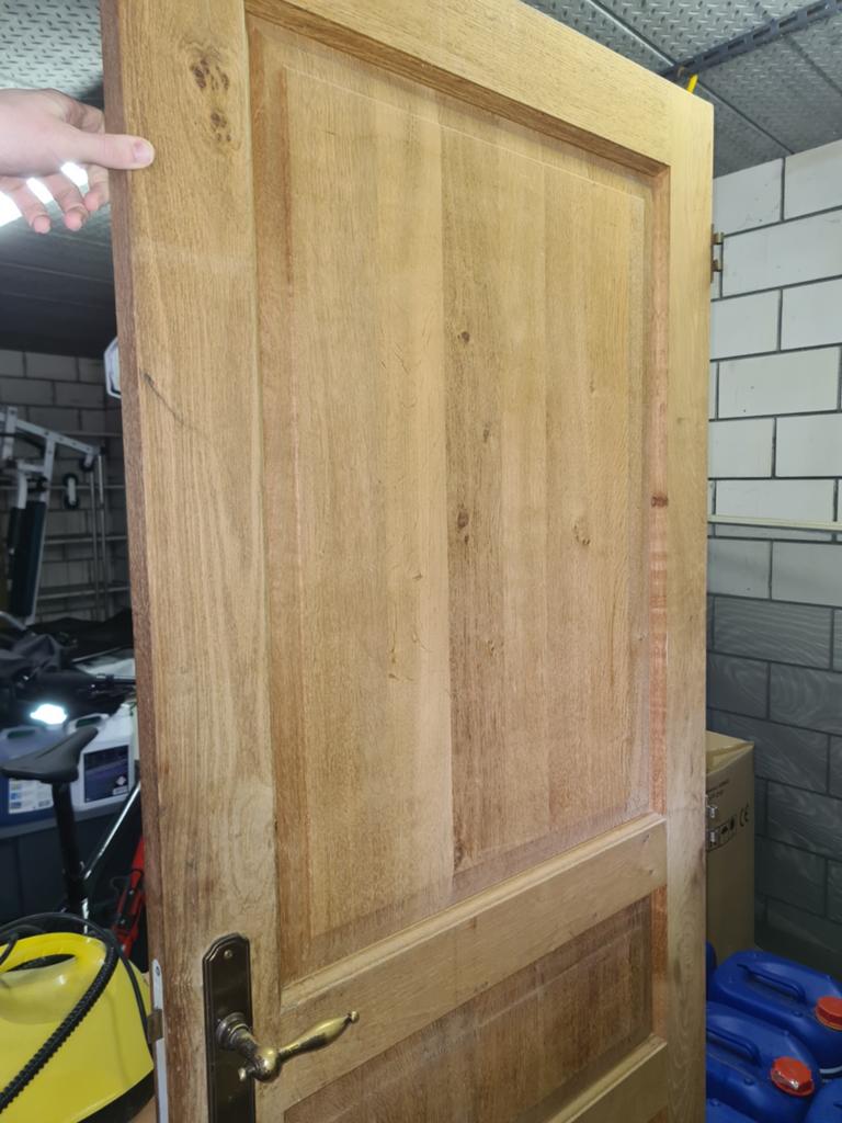 Porte en chêne massif (porte intérieure), 2 pièces, Bricolage & Construction, Enlèvement, Porte intérieure