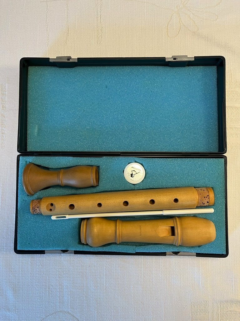 Altblokfluit Rössler, Musique & Instruments, Enlèvement ou Envoi, Utilisé, Alto, Avec valise, étui ou housse